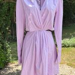 WAYF W.A.Y.F. Lavender long sleeve cut out dress. Photo 0