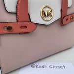 Michael Kors Powder Blush Multi Carmen Medium Satchel Purse Photo 3
