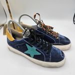 Golden Goose  Deluxe May Sneakers –‎ Bluette/Aquamarine Velvet 37 Blue Velvet Photo 2