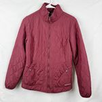 Eddie Bauer  Women's Quilted Jacket Maroon Lightweight Full Zip Size Small Photo 0