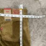 Levi's NWT Levi’s women corduroy 29x30 olive green jeans pants straight leg school Y2K Photo 14