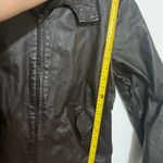 Vintage Santa Fe Leather Brown Full zip Bomber Jacket Lg Moto Photo 8