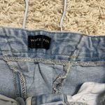 White Fox Boutique White Fox Straight Leg Distressed Jeans Size Small Photo 2