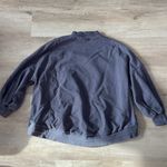 Nap Loungewear Women’s Drawstring High Neck Hem Cotton Sweatshirt sz M Gray Size M Photo 6