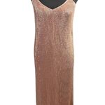 1.STATE “Dramatic Pause” Nude Sequin Midi Slip Dress | Elegant Eveningwear Pink Photo 0