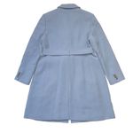 J.Crew NWT  Belted Lady Day Topcoat Beachside Blue Italian Doublecloth Wool 16 Photo 7