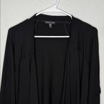 Eileen Fisher Black Open Cardigan Sweater Large Photo 2