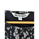 Walter Baker Dress Smocked Black and White Floral Marisol 3/4 Sleeves Medium Photo 2