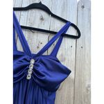 B Darlin B. darlin womens Blue dress 5 6 rhinestone Jeweled Prom‎ Evening Junior Photo 4