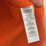 frame denim  Orange Crush Rolled Muscle Tee Size‎ Small Photo 7