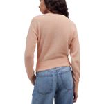 Madewell  Alpaca-Blend V-Neck Cardigan Size Small Heather Pale Blush Photo 8