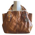 Michael Kors -LEATHER COGNAC COLOR SATCHEL BAG Photo 0
