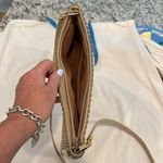 Whiting & Davis  beige mesh zip closure convertible crossbody bag Photo 9