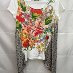 Anthropologie Little Yellow Button  women's Elysia floral loose relaxed‎ shirt S Photo 0