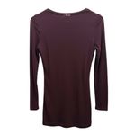 Twisted Heart Purple Long Sleeve Dress with Black Cutout Sequins – S Photo 1