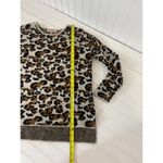 Philosophy Tan Animal Leopard Print Crewneck Pullover Sweater Size XS Photo 3