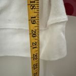 Xhilaration Vintage  Top Terry Cloth Off Shoulder White Pink Y2K Beachy Lounge XL Photo 5