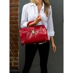 Floto Ciabatta Full Grain Italian Leather Doctor Style Handbag in Black Photo 7