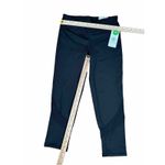 Gaiam ‎ Om Mesh Yoga Capri Compression Workout Bottoms Pants Black Size Small New Photo 2