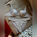 Silver Glitter Bikini Set Size M Photo 9