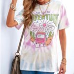 New Tie Dye Graphic Tee. Say Yes To Adventure. Multiple Size XL Photo 2