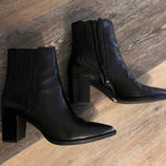 Black Heeled Booties Size 9.5 Photo 0