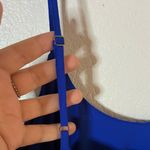 NERLEROLIAN Women's Adjustable Strappy Split Summer Casual Midi Dress Blue S Photo 6