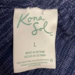 Kona Sol Blue Short Sleeve Tie Back Above the Knee Swim Coverup Dress Size Large Photo 9