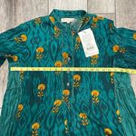 Ritu Kumar NWT Loose Fit Teal Green Floral Printed Kurti Size 36 (US Medium) Photo 12