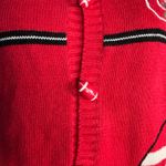 90s Ohio State Buckeyes Collegiate Football Button Knit Cardigan Sweater Medium Red Photo 8