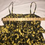 Juicy Couture Y2K Baby Doll Top Size 0 Silk  Green Gold Floral Back Ties Halter Photo 6