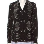 L'Agence L’Agence Long Sleeve Button Up Collared Floral Western Patterned Photo 0