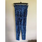 Aerie OFF/LINE Blue Leopard Print 7/8 High Waisted Leggings Photo 1
