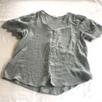 Blu Pepper  Seafoam Green Blouse Photo 0