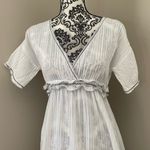 Chelsea and Violet Crochet Black Lace Boho Peasant Dress White Cotton Puff Size XS Photo 2
