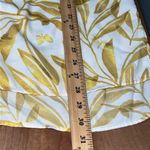 Kaari Blue  size medium ruffle collar keyhole button v neck blouse butterflies Photo 7