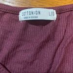 Cotton On Maroon Ruched Top Photo 1