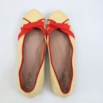 Alaia Raffia Red Bow Straw Round Toe Slip On Casual Ballet Womens Flats 40 Italy Size 10 Photo 5