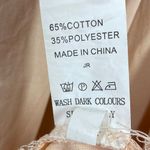 Pale Peach Pink Strapless Tie Neck Lace Dress Feminine Boho Fairy Women Medium Photo 6