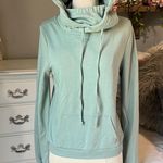 True Craft Sweatshirt Soft Shop Mask Hoodie  Teal Green Womens Medium New Photo 5