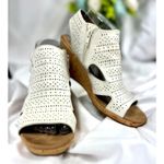 Rockport Cobb Hill Janna Perforated Boot Sandal White size 10 Photo 8