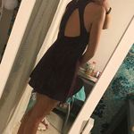 Urban Outfitters Maroon Lace Up Front Dress Photo 3