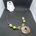 NWT Fiesta Brown & Green Necklace Brown Photo 2