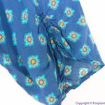 Tolani blue Electric Paisley‎ Shift Dress with tassle half Photo 10