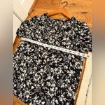 J.Crew Black/Ivory Bird & Floral Toile Print Ruched Sleeve Top Size Small Photo 8