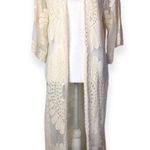 Rebellion Again Juniors Medallion Lace Duster in Ivory White Size undefined Photo 1