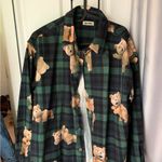 ZARA Green checked denim shacket with teddy bear from TED movie Photo 1