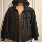 Kancan 2XL Black Denim Jacket with Hoodie Size 2X Photo 6