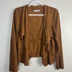 Bagatelle Faux-suede Drape Front jacket size medium Photo 2