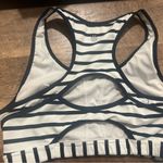 Athleta  white with navy stripes. Gently used, great quality. Photo 1